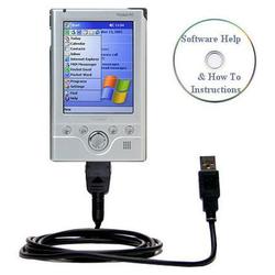 Bastens USB Sync Charge Cable for Toshiba E310 with Help CD