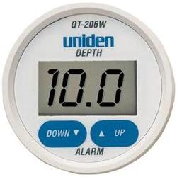 Uniden Qt206Wb White W/ Tm In Dash Digital Depth Gauge