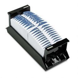 Rolodex Corporation VIP® 1,000 Card OpenCard File, 1,000 2 1/4x4 Cards, 40 Guides, Black Plastic