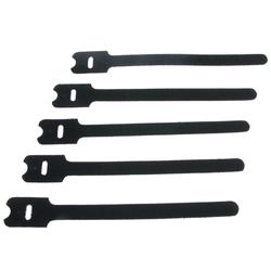 Eforcity Velcro Cable Tie 7 L x 0.5 W [5-pc Set] , Black