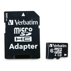 VERBATIM Verbatim 4GB microSD High Capacity (microSDHC) Card - 4 GB