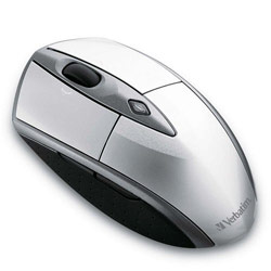VERBATIM Verbatim Wireless Desktop Laser Mouse - Laser - USB - 5 x Button - Silver