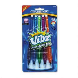 Papermate/Sanford Ink Company Vibz™ Mechanical Pencils, .9mm Lead, Squishy Grip, Assorted Colors, 5/Pack