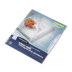 Wilson Jones/Acco Brands Inc. View Tab® Transparent Index Dividers, 5 Square Tabs, Clear, 1 Set