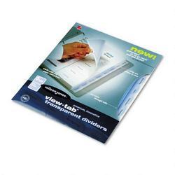 Wilson Jones/Acco Brands Inc. View Tab® Transparent Index Dividers, 8 Square Tabs, Clear, 1 Set