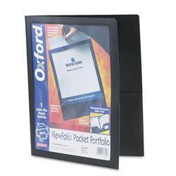 Esselte Pendaflex Corp. ViewFolio™ Two Pocket Poly Portfolio, Black