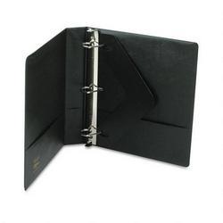 Wilson Jones/Acco Brands Inc. Vinyl Locking No Gap™ D Ring Binder with Label Holder, 1 1/2 Cap., Black