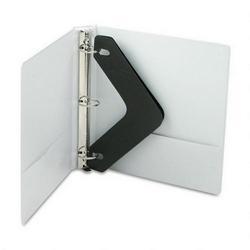 Wilson Jones/Acco Brands Inc. Vinyl Round Ring Locking View Binder, 1 1/2 Capacity, White