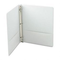 Wilson Jones/Acco Brands Inc. Vinyl Round Ring Locking View Binder, 1/2 Capacity, White