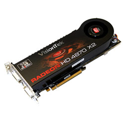 VISIONTEK Visiontek Radeon HD 4870 x2 2GB GDDR5 256-bit PCI-E 2.0 DirectX 10.1 Video Card