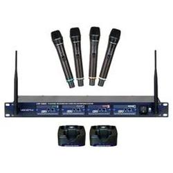 Vocopro VocoPro UHF-5805 Professional Rechargeable 4-Ch UHF Wireless Microphone System