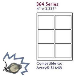Bastens White Avery 5164 compatible multi-purpose labels 4x3-1/3 inch (Ace 36400-C)