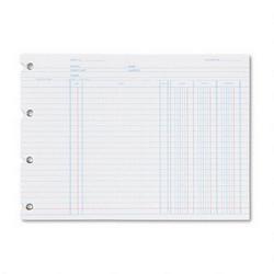 Wilson Jones/Acco Brands Inc. White End Balance Ledger Forms, Both Sides Alike, 7 1/2x10 3/8, 100/Pack