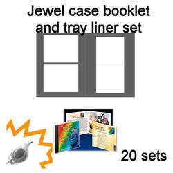 Bastens White PhotoMatte CD/DVD Jewel Case Booklet and Tray Insert Set Neato CIP-192379 Laser/Inkjet Printab