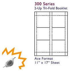 Bastens White Tri-Fold CD Booklet Case Labels Inkjet/Laser Printable Ace 30022-50