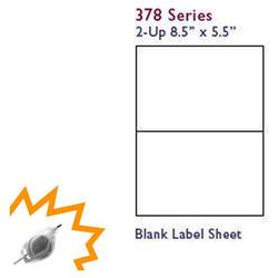 Bastens White half sheet blank shipping label laser/inkjet printable (Compulabel brand)