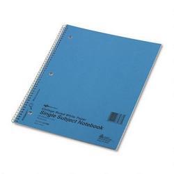 Rediform Office Products Wirebound 1 Subject Blue Kraft College/Margin Ruled Notebook 11x8 1/2, 50 Sheets