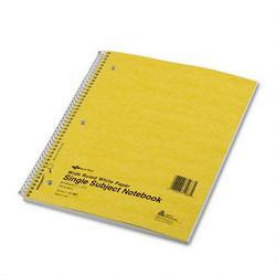 Rediform Office Products Wirebound 1 Subject Pressboard Notebook, Wide/Margin Rule, 11x8 1/2, 80 Sheets
