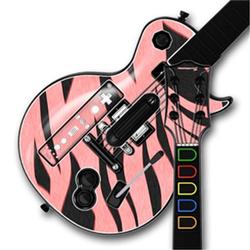 WraptorSkinz Zebra Skin Stripes Pink Skin by TM fits Nintendo Wii Guitar Hero III (3) Les Paul Contr