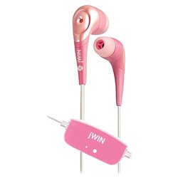 JWIN jWIN JHE22PNK Stereo Earphone - Connectivit : Wired - Stereo - Ear-bud - Pink
