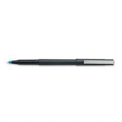 Faber Castell/Sanford Ink Company uni ball® Roller Ball Pen, Micro Point, 0.5mm, Black Matte Barrel, Blue Ink