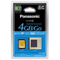  PANASONIC4GBSDHCCARDCLASS620MB/SEC*NIC*