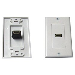 Petra PETRA PET0463 Single HDMI Wall Plate (White)