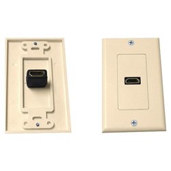 Petra PETRA PET0465 Single HDMI Wall Plate (Almond)