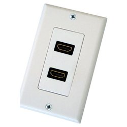 Petra PETRA PET0473 Dual HDMI Wall Plate (White)