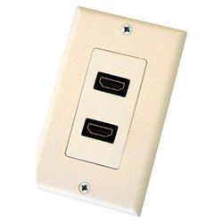 Petra PETRA PET0475 Dual HDMI Wall Plate (Almond)