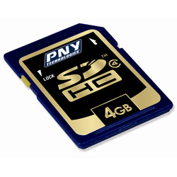 Pny PNY 4GB Secure Digital High Capacity (SDHC) Card - Class 4 - 4 GB