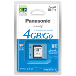 Panasonic 4GB Secure Digital High Capacity (SDHC) Card - Class 4 - 4 GB
