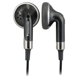 Panasonic RP-HV250-K Stereo Earphone - - Black (RP-HV250-K)