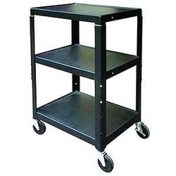 PEERLESS INDUSTRIES Peerless JCT-2642E Height Adjustable TV Cart - Steel - Black