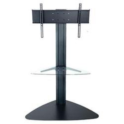 Peerless SGLB01 Flat Panel TV Stand - Glass - Black