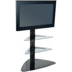 PEERLESS INDUSTRIES Peerless SS550P-S Flat Panel TV Stand - Glass - Silver