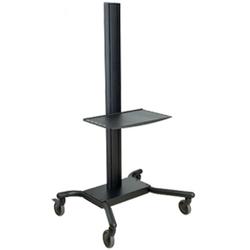 PEERLESS INDUSTRIES Peerless SmartMount SR1M Flat Panel TV Cart - Metal - Black