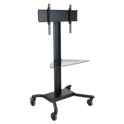 Peerless SmartMount SR560G Flat Panel TV Cart - Glass, Steel - Black