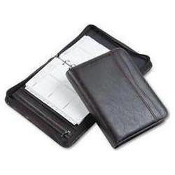 Daytimer/Acco Brands Inc. Personal Organizer Starter Set, Sienna Leather Binder, 5-1/2 x 8-1/2, Brown (DTM48532)