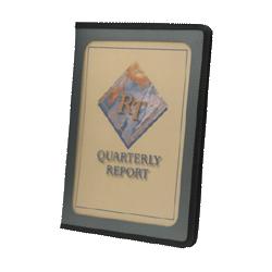 Smead Manufacturing Co. Personal Touch View Front Padfolio, 9-3/8 x 12-1/4, Blue (SMD85848)