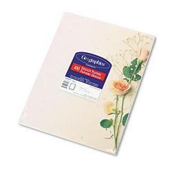 Geographics Petals Design Letterhead Paper, 8-1/2 x 11, 24-lb. Bond, 100 Sheets/Pack (GEO51777)