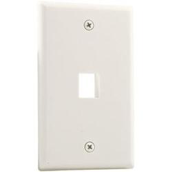 Petra 1 Socket Keystone Faceplate - Almond