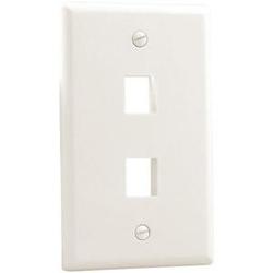 Petra 2 Socket Keystone Faceplate - Almond