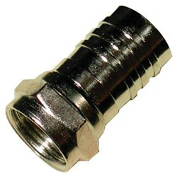 Petra RG6 Long Barrel Crimp-On F-connector - F-connector