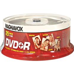 Magnavox Philips 16x DVD+R Media - 4.7GB - 25 Pack
