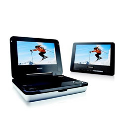 Philips Portable 7 DVD Player w/ Dual LCD Screens PET708/37