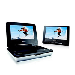 Philips Portable 7 DVD Player w/ Dual LCD Screens PET708/37