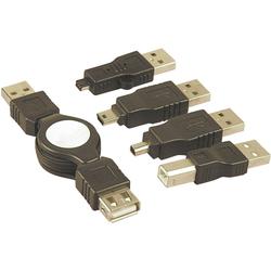 Philips USA Philips USB Retractable Extension Cable with Adapters - 1 x Type A USB - 1 x Type A USB