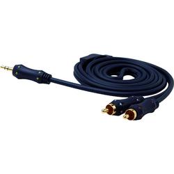 Phoenix Gold Bronze 300 Series Audio Cable - 1 x Mini-phone - 2 x RCA - 10ft - Gray