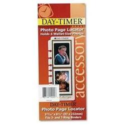 Daytimer/Acco Brands Inc. Photo Page Locator for Desk Size Looseleaf Planners, Holds 4 Photos (DTM14245)